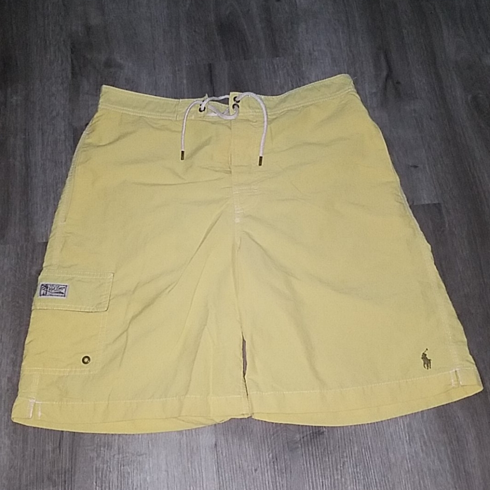 Polo Ralph Lauren Swim Trunks Board Yellow Shorts
